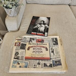 Michael Jackson book and newspaper collection